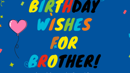 Birthday wishes for brother