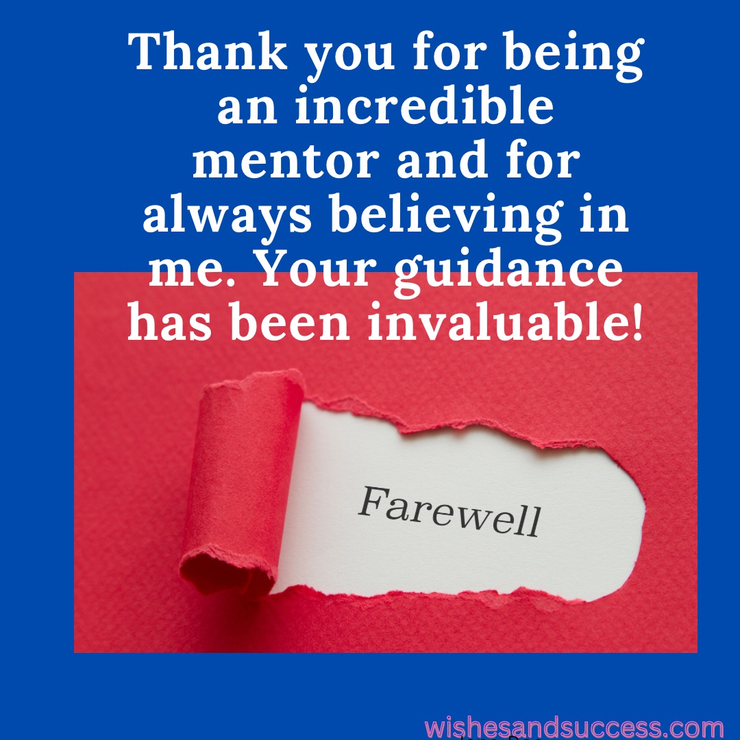 Appreciative farewell cake messages for mentors
