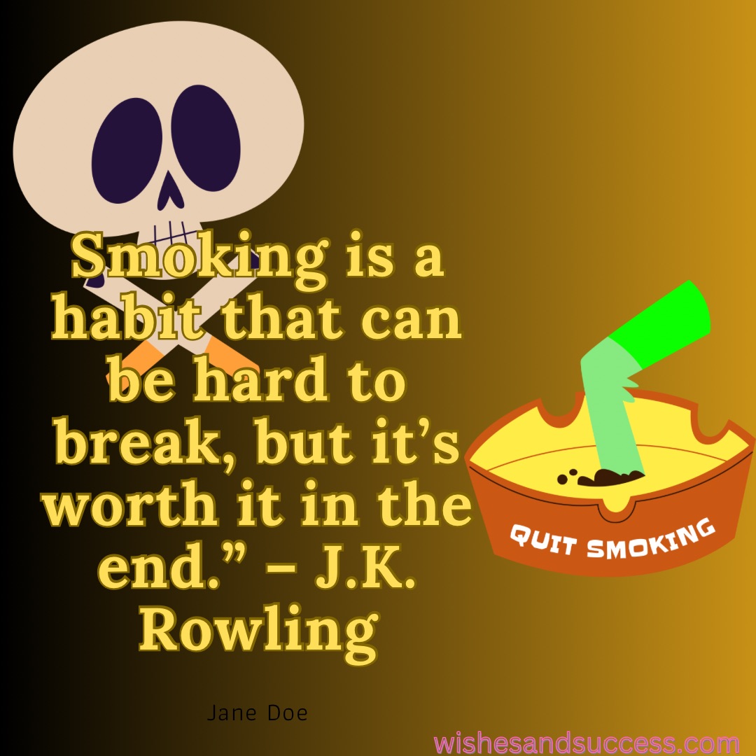 Quit Smoking Quotes from Writers